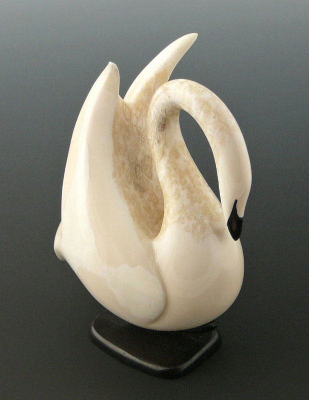 Ivory Swan - Cliff Apatiki | Maruskiya's of Nome Alaska Native Art